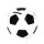Keramik Spar-Fußball, schwarz/weiß 10 x 10 x 10 cm
